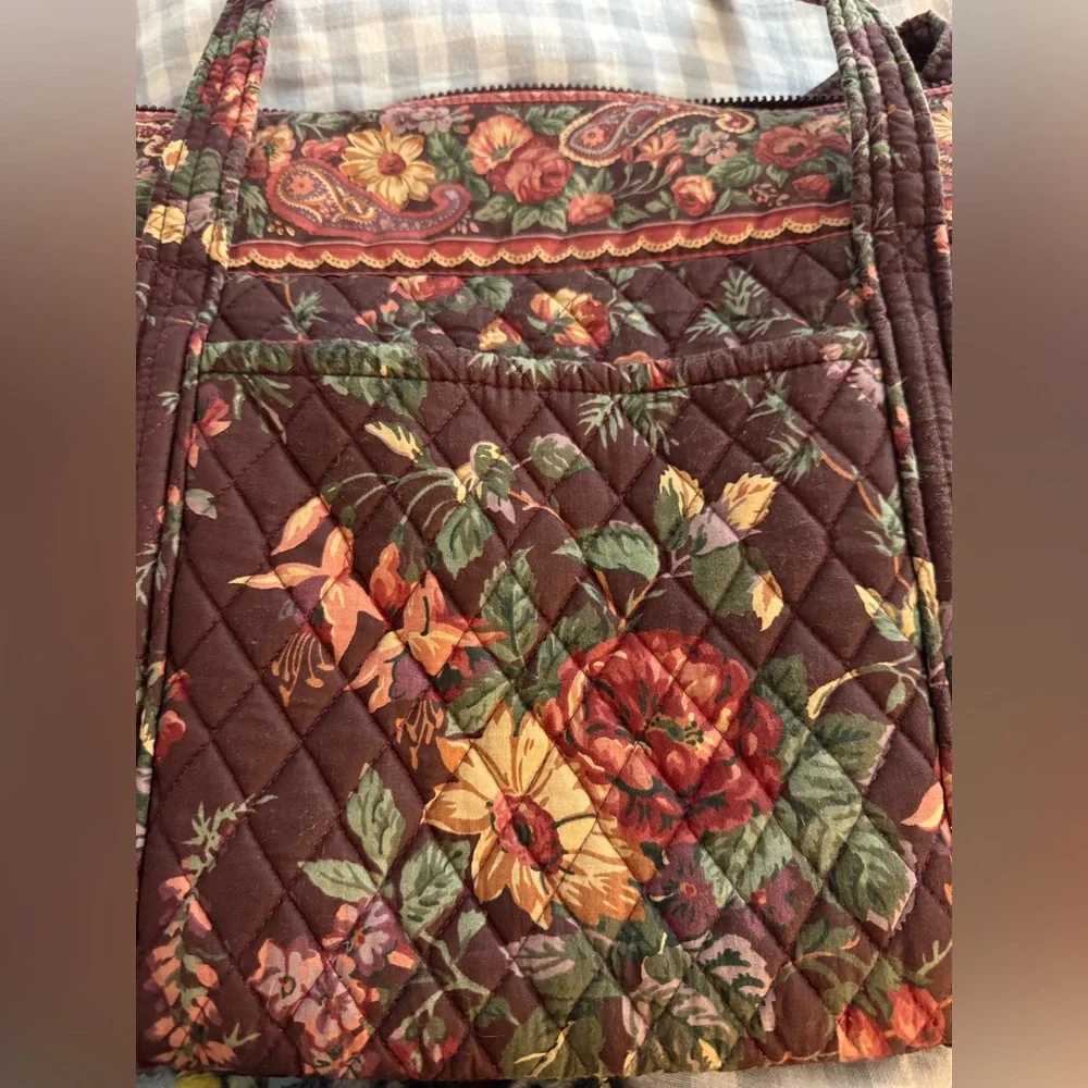1993 Vintage Vera Bradley LARGE tote in pattern “Wildwood” Rare - Picture 13 of 14